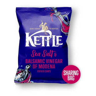 Kettle Chips Sea Salt & Balsamic Vinegar Sharing Crisps 130g