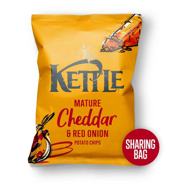 Kettle Chips Mature Cheddar & Red Onion Sharing Crisps