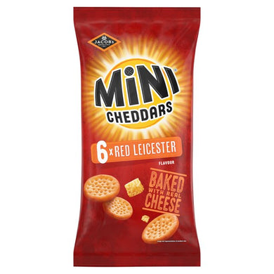 Jacob's Mini Cheddars Red Leicester 6 x 23g