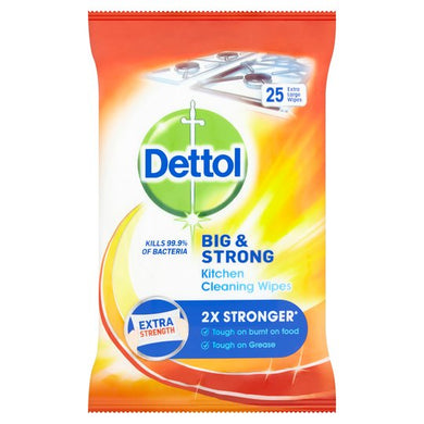 Dettol Big & Strong Kitchen Wipes 25S