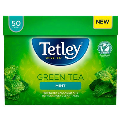 Tetley Green Tea Mint 50 Tea Bags 100G