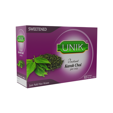 Unik Karak Tea sweetened

  Pre Mix Tea (10 Sachets)