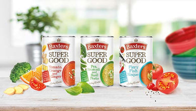 Baxters Super Good soups . Select from Drop list