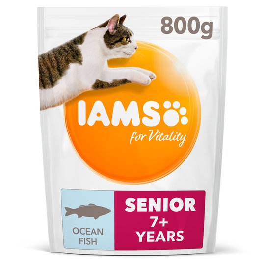 Iams Cat Food Senior With Ocean Fish 800G