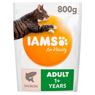 Iams Adult 1+ Cat Food With Salmon 800G