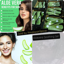 Aloe Vera Soothing Gel Moisturiser   99% Pure Gel for Body , Skin & Hair