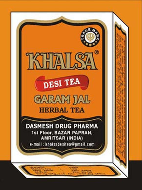 Khalsa Desi Tea – Garam Jal – Blended Herbal Tea – 100g