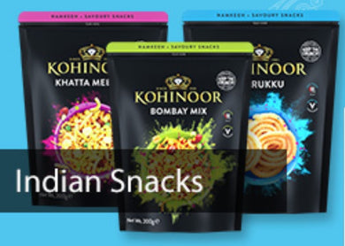 Kohinoor Selection  Indian Savory Snacks  Bhujiya , Bombay Mix 200g