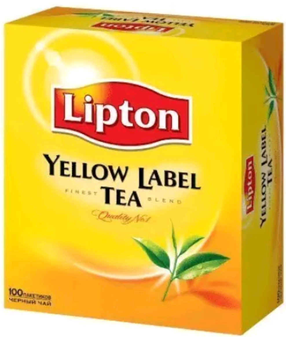 Lipton thé, Yellow Label, Squeezable, bôite de 25 sachets