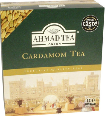 AHMAD TEA LONDON CARDAMOM TEA 100 TAGGED BAGS