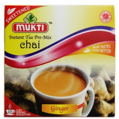 Mukti Instant Sweetened Ginger  Tea Mix (10 Sachets)