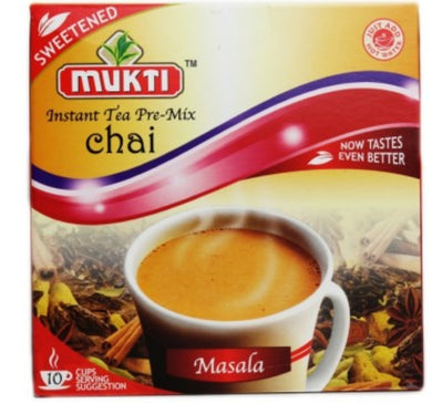 Mukti Instant Sweetened  Masala Tea Mix (10 Sachets)