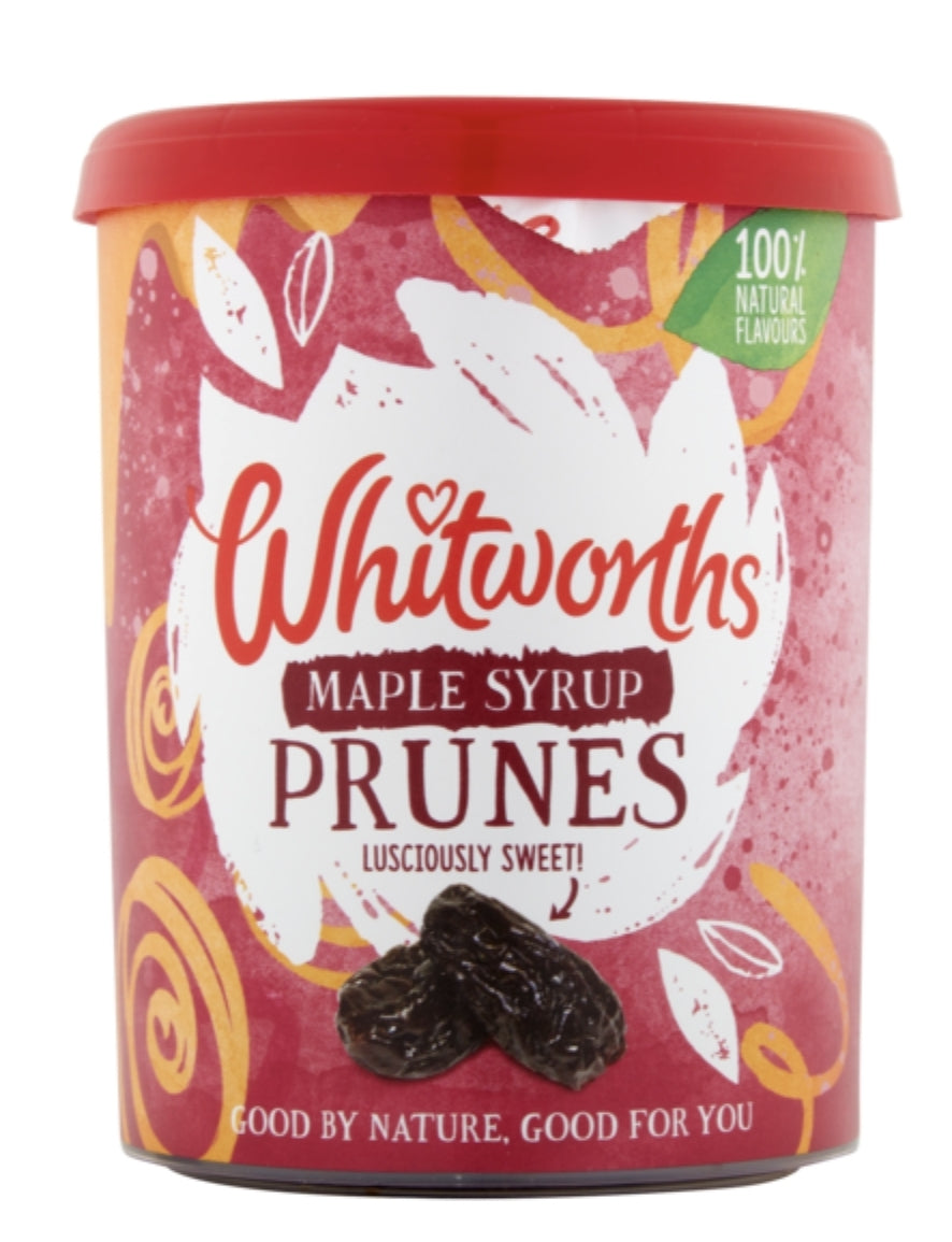 Whitworths Maple Syrup Prunes 275G