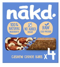 Nakd Cashew Cookie Bars 4 Pack 140G