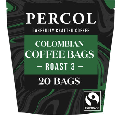 Percol Colombian Coffee Bags 20 Pack 160G