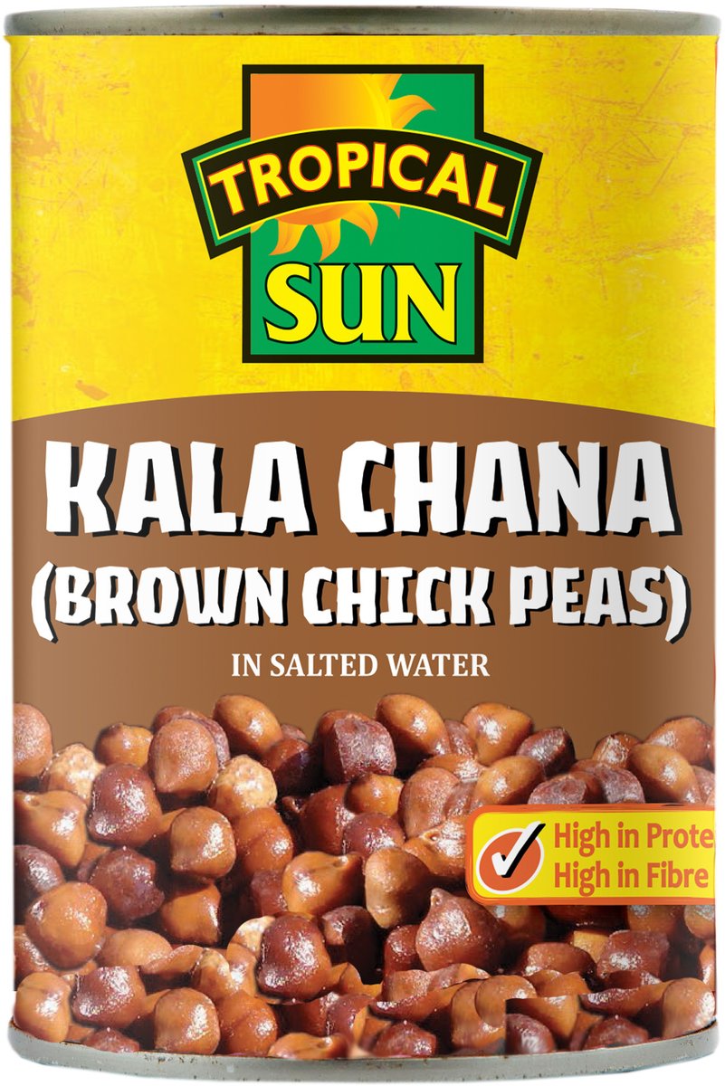 Tropical Canned Kala Chana / Brown Chick Peas in Salted water