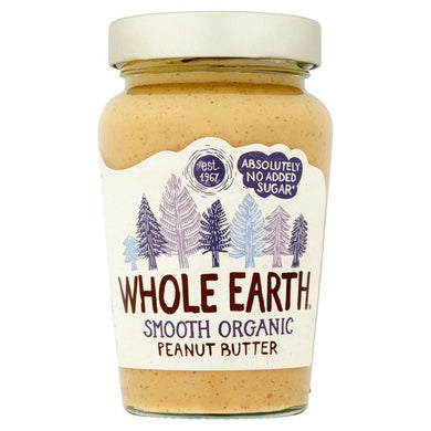 Whole Earth Organic Smooth Peanut Butter 340G