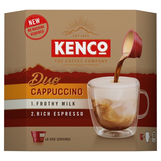 Kenco Duo Cappuccino Instant Coffee 6X24g