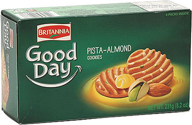 BRITANNIA GOOD DAY PISTACHIO & ALMOND COOKIES 231g