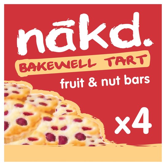 Nakd Bakwell Tart Bars 4 Pack 140G