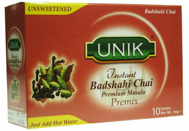 Unik instant Badshahi Masala  Chai / Tea Unsweetened

  Pre Mix Tea (10 Sachets)