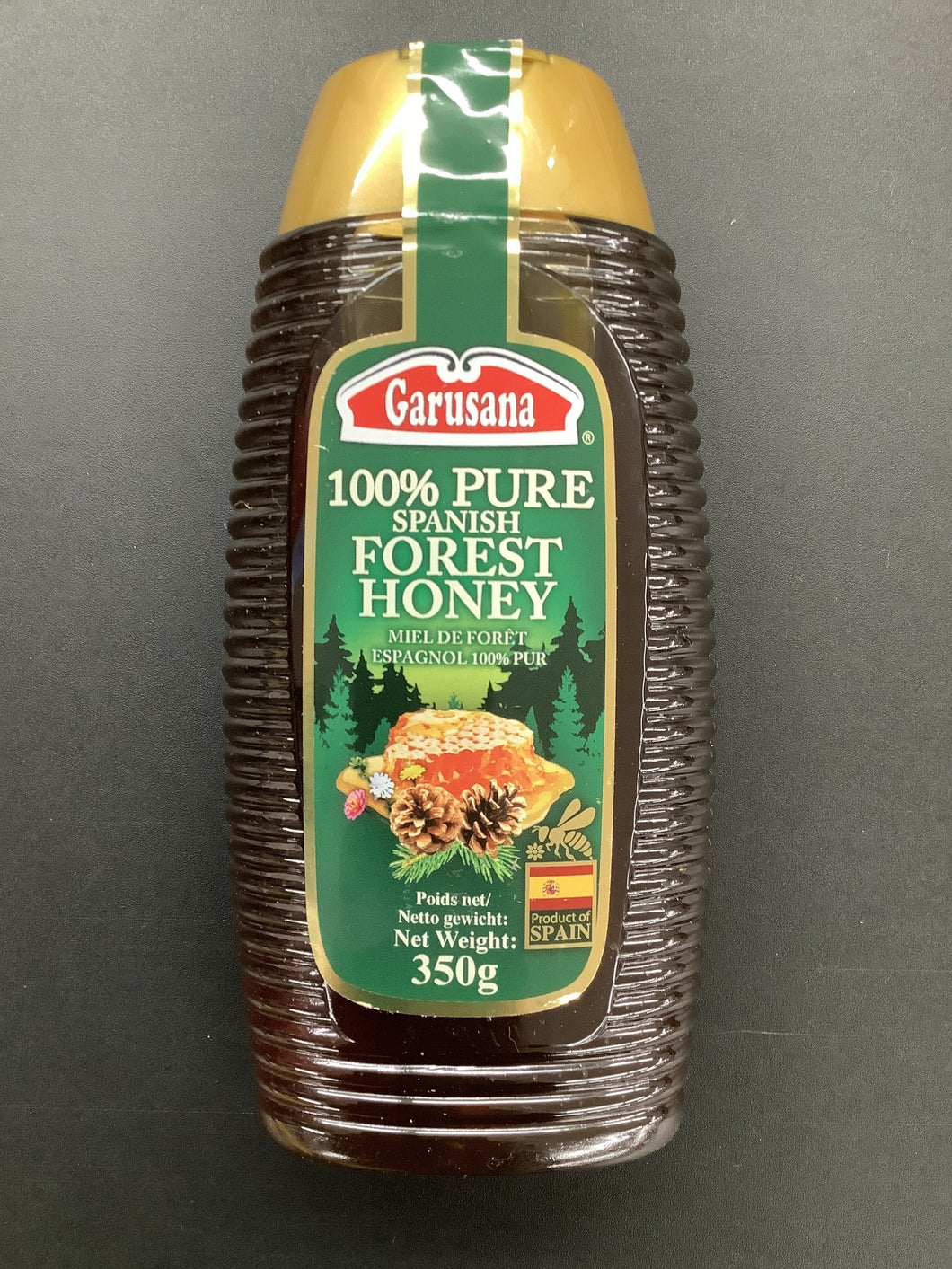 Garusana  Squeezable 100% Pure  Spanish Forest Honey- 350 Grams