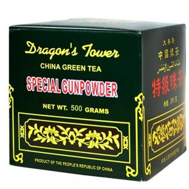 DRAGON'S TOWER SPECIAL GUNPOWDER TEA 500G. CHINA GREEN TEA