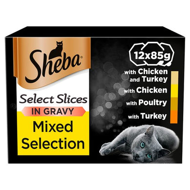 Sheba Select Slices Poultry In Gravy 12X85g