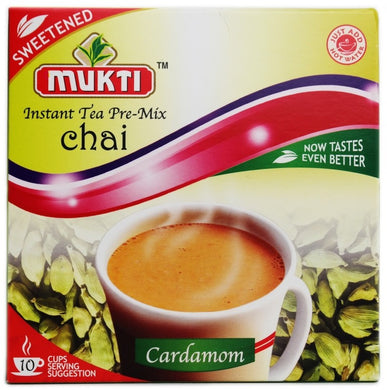 Mukti Instant Sweetened Cardamom Tea Mix (10 Sachets)