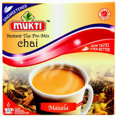 Mukti Instant Unsweetened Masala Tea Mix (10 Sachets)