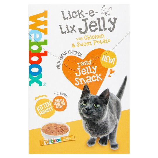 Webbox Lick E Lix Jelly Chicken & Sweet Potatoes 5X15g