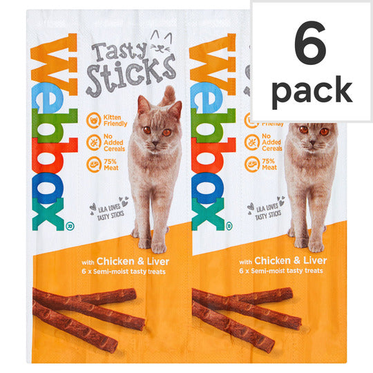 Webbox Cat Sticks Chicken & Liver 6'S