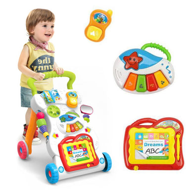Baby Stroller Music Walker Toy Anti-rollover Learning Walking Infant Trolley baby walker baby care Educational Toys music toys
