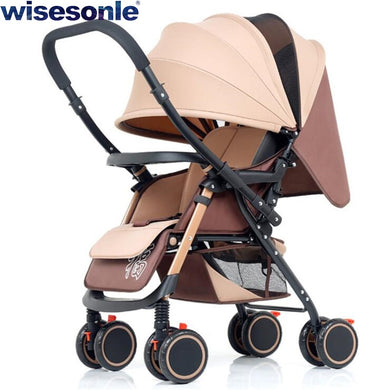 Wisesonle two way baby stroller ultra light umbrella stroller folding portable trolley Free shipping