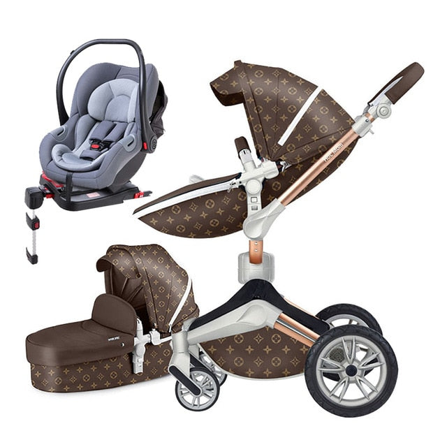 hot mom stroller uk Hot mom stroller ISOFIX interface car seat luxury 3 in1 baby stroller – HimalayanSpices