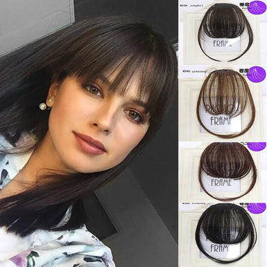 LVHAN air bangs pure bangs hair extension synthetic wig natural black light brown dark brown black high temperature fiber