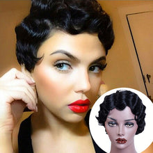 HOUYAN 6Inches Long Afro Kinky Curly Wigs for Black Blonde Mixed Brown Heat Resistant Hair