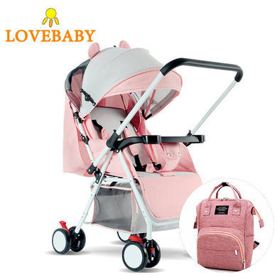 High Landscape Baby Stroller 3 In 1 Travle System Lightweight Folding Baby Carriage 360 Rotation 2 In 1 Luxury 0-3 Y Car Seat