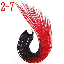 MERISIHAIR Ombre Senegalese Twist Hair Crochet braids 24 inch 30 Roots/pack Synthetic Braiding Hair for Women grey,blue,pink,bro