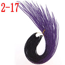 MERISIHAIR Ombre Senegalese Twist Hair Crochet braids 24 inch 30 Roots/pack Synthetic Braiding Hair for Women grey,blue,pink,bro