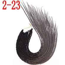 MERISIHAIR Ombre Senegalese Twist Hair Crochet braids 24 inch 30 Roots/pack Synthetic Braiding Hair for Women grey,blue,pink,bro