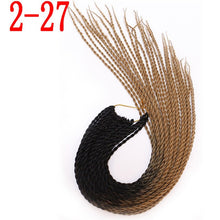 MERISIHAIR Ombre Senegalese Twist Hair Crochet braids 24 inch 30 Roots/pack Synthetic Braiding Hair for Women grey,blue,pink,bro