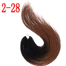 MERISIHAIR Ombre Senegalese Twist Hair Crochet braids 24 inch 30 Roots/pack Synthetic Braiding Hair for Women grey,blue,pink,bro