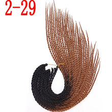 MERISIHAIR Ombre Senegalese Twist Hair Crochet braids 24 inch 30 Roots/pack Synthetic Braiding Hair for Women grey,blue,pink,bro