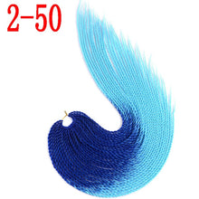 MERISIHAIR Ombre Senegalese Twist Hair Crochet braids 24 inch 30 Roots/pack Synthetic Braiding Hair for Women grey,blue,pink,bro