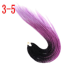 MERISIHAIR Ombre Senegalese Twist Hair Crochet braids 24 inch 30 Roots/pack Synthetic Braiding Hair for Women grey,blue,pink,bro