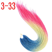 MERISIHAIR Ombre Senegalese Twist Hair Crochet braids 24 inch 30 Roots/pack Synthetic Braiding Hair for Women grey,blue,pink,bro