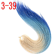 MERISIHAIR Ombre Senegalese Twist Hair Crochet braids 24 inch 30 Roots/pack Synthetic Braiding Hair for Women grey,blue,pink,bro