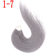 MERISIHAIR Ombre Senegalese Twist Hair Crochet braids 24 inch 30 Roots/pack Synthetic Braiding Hair for Women grey,blue,pink,bro