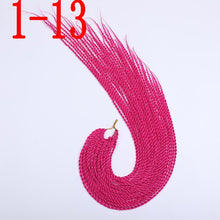 MERISIHAIR Ombre Senegalese Twist Hair Crochet braids 24 inch 30 Roots/pack Synthetic Braiding Hair for Women grey,blue,pink,bro